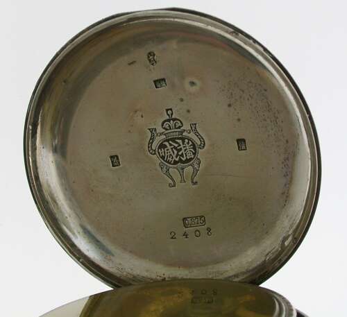 Rare Silver Bovet Fleurier Pocket Watch 1850 Made for the Chinese Market