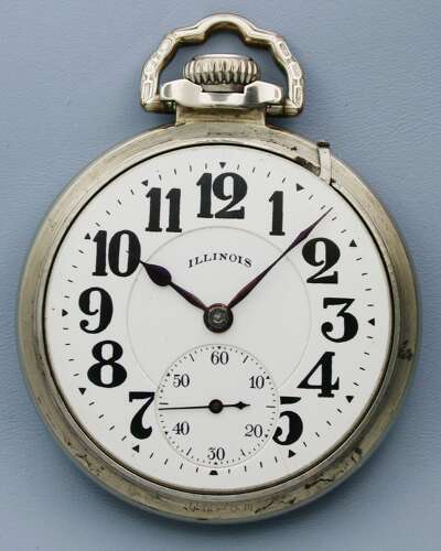 American Illinois Steel Railway Bunn Special Pocket Watch - USA 1923