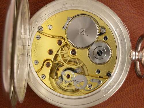 Zenith Silver 0.800 Open Face Pocket Watch Swiss Circa 1930