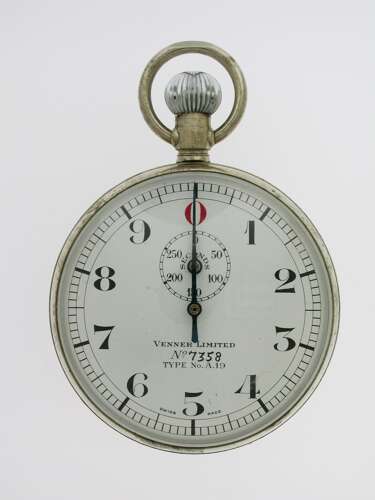 Venner Time Switches Ltd Stopwatch Steel Pocket Watch Swiss 1930