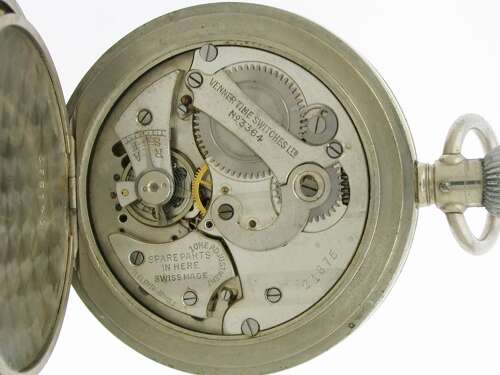 Venner Time Switches Ltd Stopwatch Steel Pocket Watch Swiss 1930