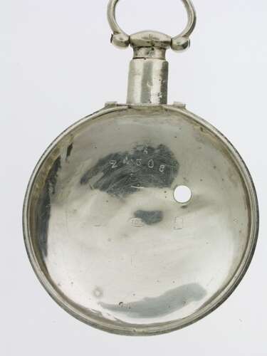 Rare Silver Pair-cased Samson with Silver Dust cover Pocket Watch - London Circa 1800