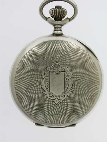 Rare Silver 0.900 Four colour Chronograph Pocket Watch C.1928