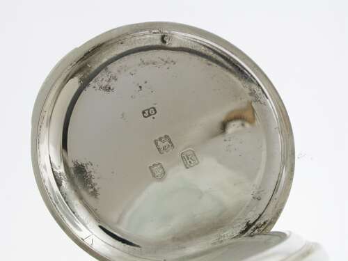 Silver R.J. Barfoot & Co English Pocket Watch Hallmarked London 1905