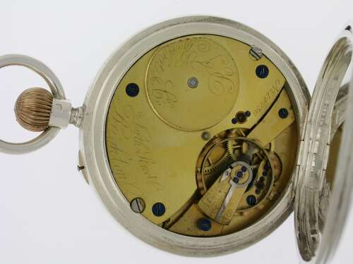 Silver R.J. Barfoot & Co English Pocket Watch Hallmarked London 1905